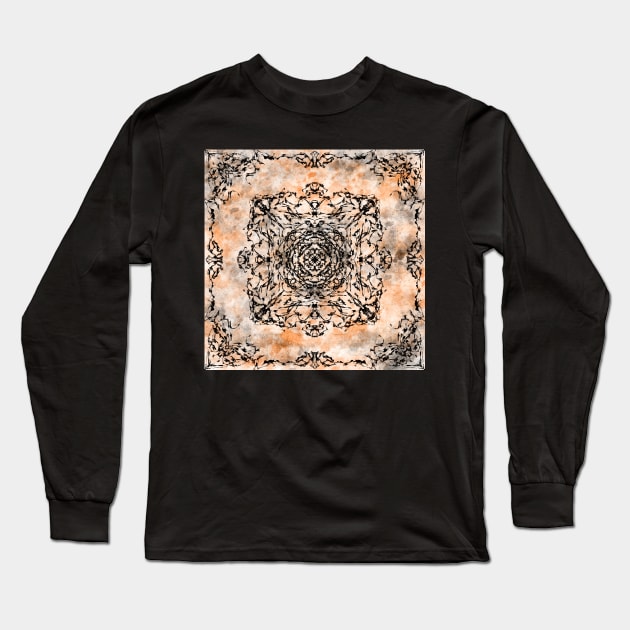 Autumn mandala Long Sleeve T-Shirt by Kcinnik